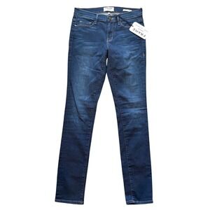 FRAME Womens Jeans Blue Size 28 Skinny Dark Wash Mid Rise Stretch Denim NWT